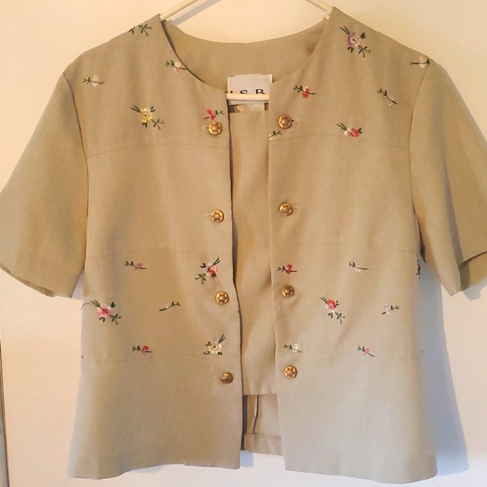 Womens two piece pantsuit super retro and fun!